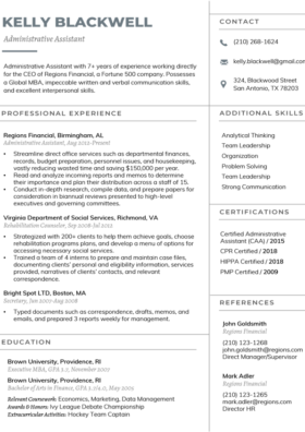 Slate Manager Resume Template
