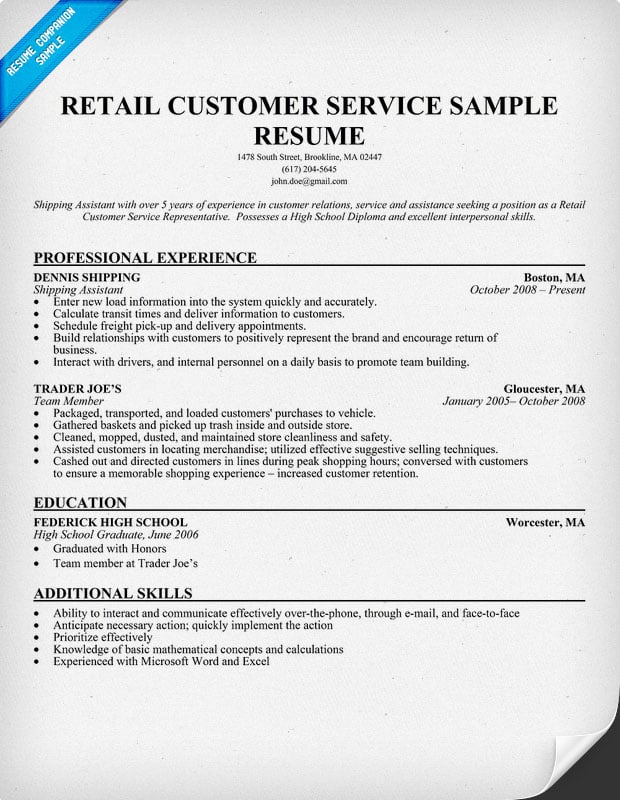 Chronological Resume Format