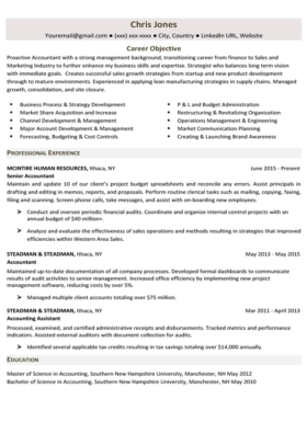 Forest Green Career Change Resume Template
