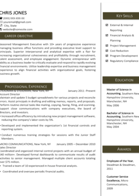 Forest Green Monticello Resume Template