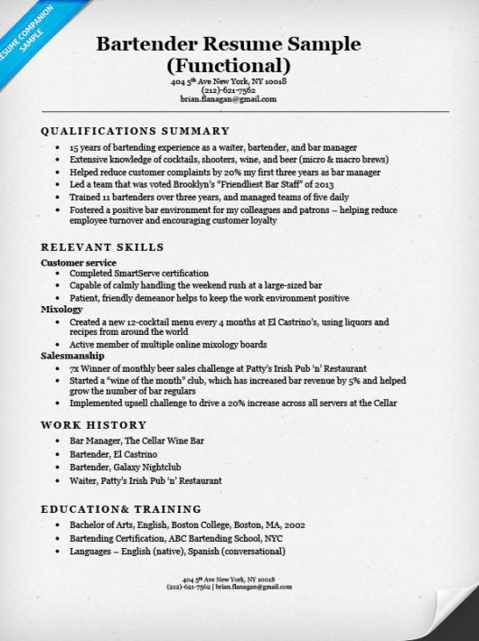 Functional Resume Examples & Writing Guide Resume Panion