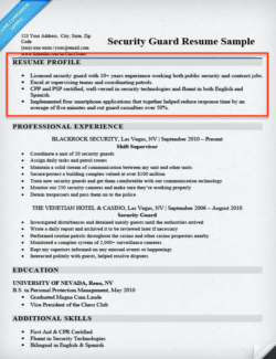 profile of a resumes