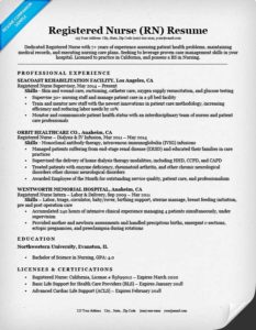 sample resume for registered nurse case manager