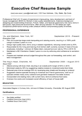 Chef Cover Letter Sample Writing Tips Resume Companion