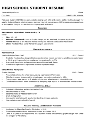 Resume Template Student College from resumecompanion.com