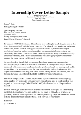 resume cover letter high school student