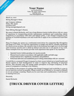 truck driver resume sample resume companion