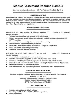 Medical Assistant Cover Letter Sample Resume Companion