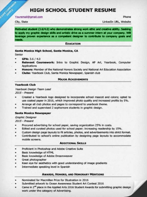 resume objective examples education