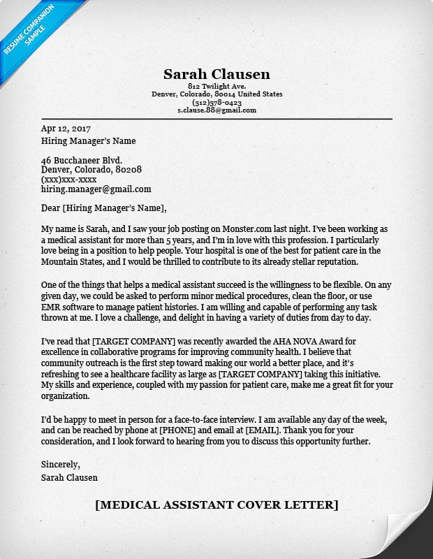 Community Manager Cover Letter