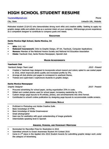 college student resume sample  writing tips  resume