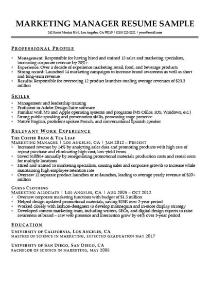 Sales And Marketing Assistant Job Description Sample