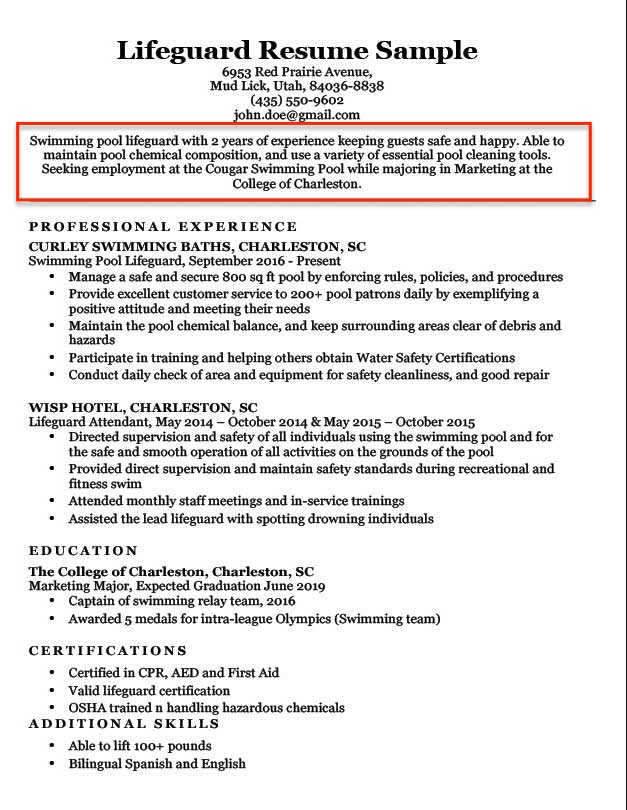 career objective in resume for students