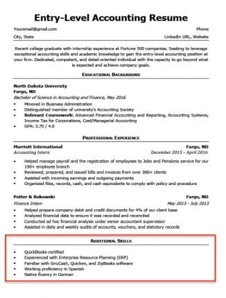 how to present skills in resume