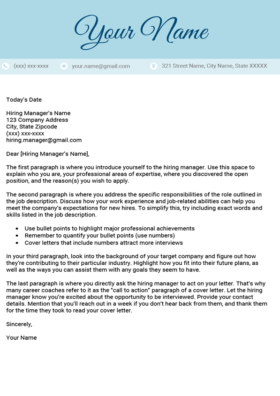 90 Cover Letter Templates Free Word Download Best For Job Seekers