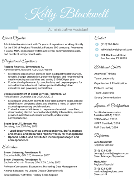 Professional Resume Templates [Free Microsoft Word Download] | RC