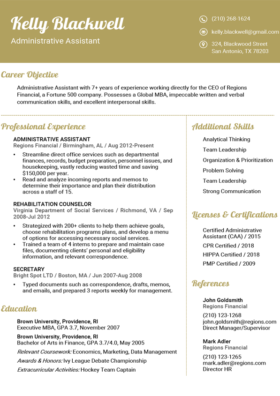 Imperial Gold Fancy Resume Template