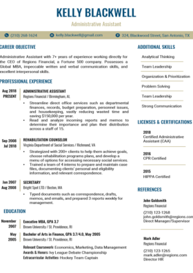 Functional Resume Template For Word from resumecompanion.com