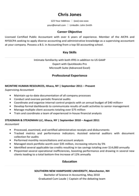 Black and White Stand-Out Resume Template