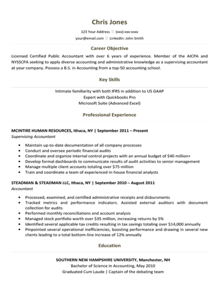 40 Basic Resume Templates | Free Downloads | Resume Companion