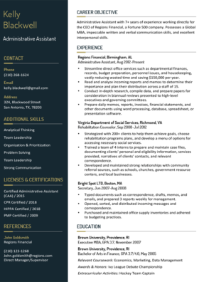 Creative Resume Template Word from resumecompanion.com