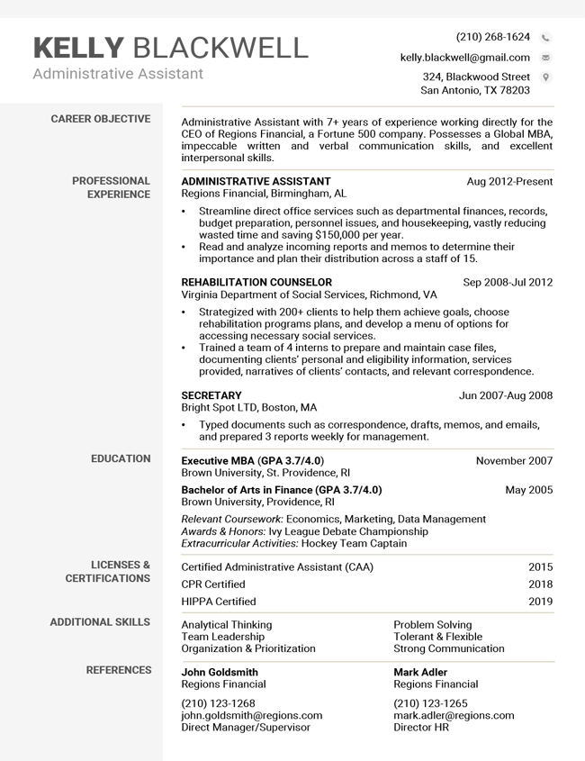 Free Modern Resume Templates Word Download Resume Companion