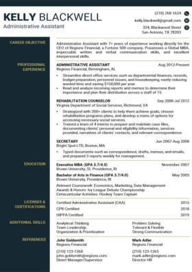 Resume Template Msword from resumecompanion.com