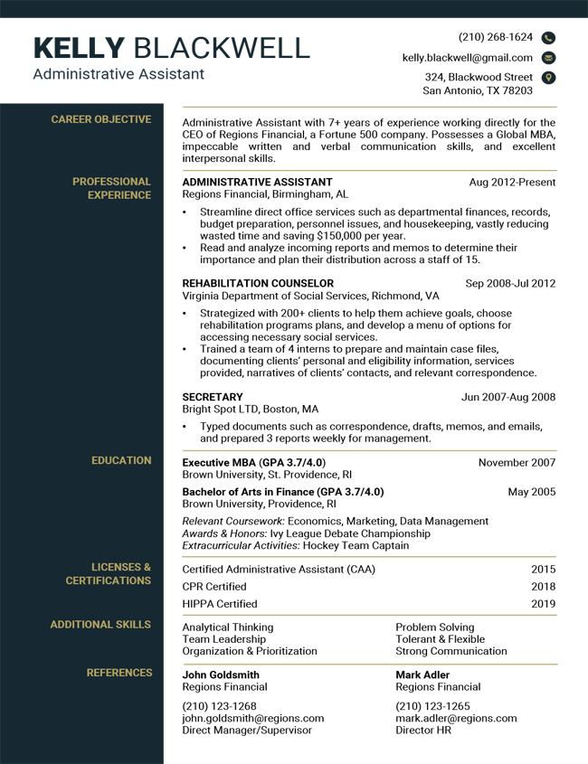 free resume template downloads word