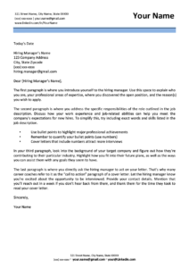 Elegant Cover Letter Template for Google Docs