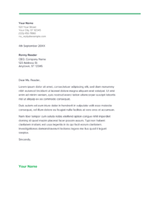 6 Cover Letter Templates For Google Docs Free Download