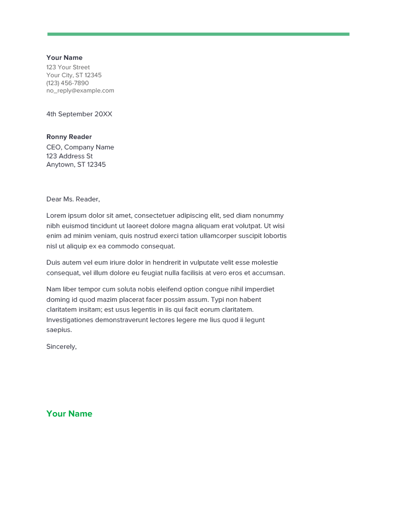 Teacher Cover Letter Template Google Docs