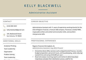 resume templates word 2007 free download