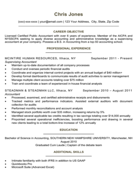 Forest Green Simple Resume Template