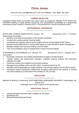 Ruby Red Simple Resume Template